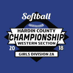 Softball Championship Hardin County - Softball T-shirt Design T-Shirt Design - 2709