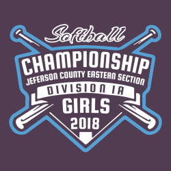 Softball Championship Jeferson County - Softball T-shirt Design T-Shirt Design - 2707