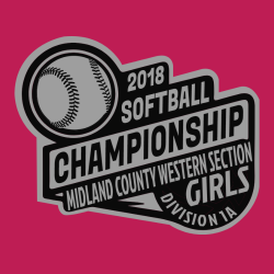 Softball Championship Midland County - Softball T-shirt Design T-Shirt Design - 2722
