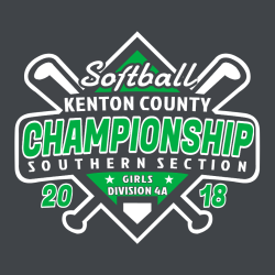 Kenton County Softball Championship - Softball T-shirt Design T-Shirt Design - 2710