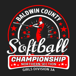 Baldwin County Softball Championship - Softball T-shirt Design T-Shirt Design - 2706
