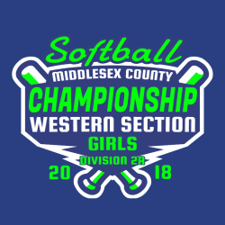 Middlesex County Softball Championship - Softball T-shirt Design T-Shirt Design - 2712