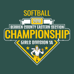 Berrien County Eastern Section Softball Championship - Softball T-shirt Design T-Shirt Design - 2713