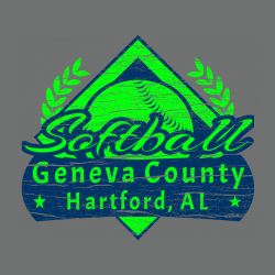 Softball Geneva County Hartford, Al - Softball T-shirt Design T-Shirt Design - 1970