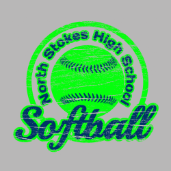 Softball North Stokes High School - Softball T-shirt Design T-Shirt Design - 1988