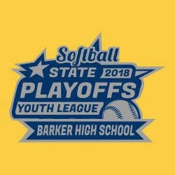 State 2018 Playoffs Youth League - Softball T-shirt Design T-Shirt Design - 2736