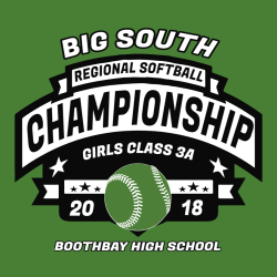 Big South Regional Softball Championship - Softball T-shirt Design T-Shirt Design - 2742