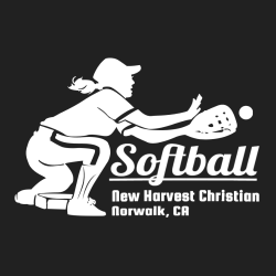 Softball New Harvest Christian Norwalk, Ca - Softball T-shirt Design T-Shirt Design - 1974