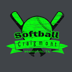 Softball Craigmont Memphis, Tn - Softball T-shirt Design T-Shirt Design - 1969