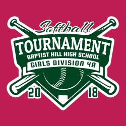 Softball Tournament - Softball T-shirt Design T-Shirt Design - 2704