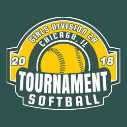 Softball Tournament - Softball T-shirt Design T-Shirt Design - 2695