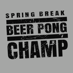 Spring Break Beer Pong T-Shirt Design - 3686