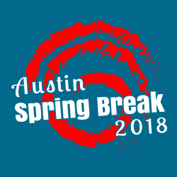 Spring Break Austin T-Shirt Design - 3625
