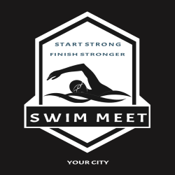 Swim Meet - Swimming T-shirt Design T-Shirt Design - 2031