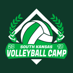 South Kansas Volleyball Camp - Volleyball T-shirt Design T-Shirt Design - 2787