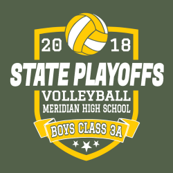 State Playoffs Volleyball - Volleyball T-shirt Design T-Shirt Design - 2779