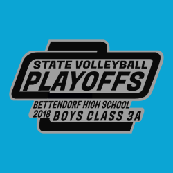 State Volleyball Playoffs - Volleyball T-shirt Design T-Shirt Design - 2782