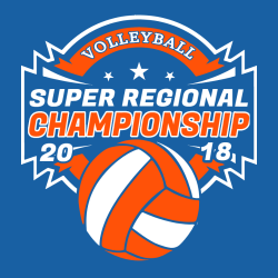 Volleyball Super Regional Championship - Volleyball T-shirt Design T-Shirt Design - 2774