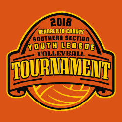 Volleyball Tournament Bernalillo County Southern Section Youth League - Volleyball T-shirt Design T-