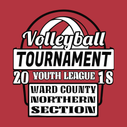 Volleyball Tournament Ward County Northern Section Youth League - Volleyball T-shirt Design T-Shirt 