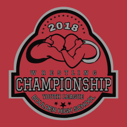 Championship Wrestling Youth League - Wrestling T-shirt Design T-Shirt Design - 3042