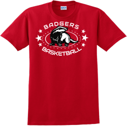 Badgers Basketball - Basketball T-shirt Design T-Shirt Design - 666