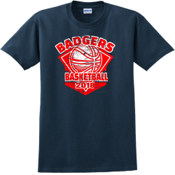 Badgers Basketball - Basketball T-shirt Design T-Shirt Design - 667