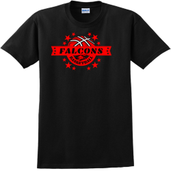 Basketball Falcons - Basketball T-shirt Design  T-Shirt Design - 764