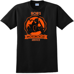 Bob's Motorcycle Service - Mechanic T-shirt Design T-Shirt Design - 975