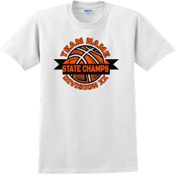 State Basketball Champs - Basketball T-shirt Design T-Shirt Design - 1350