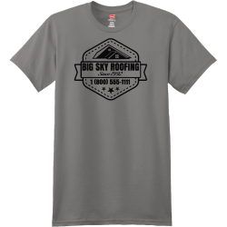 Big Sky Roofing Since 1992 - Roofing T-shirt Design T-Shirt Design - 1098