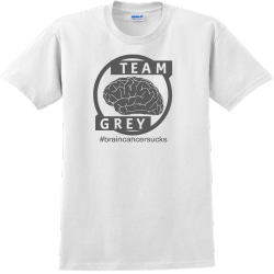 Team Grey #braincancersucks - Cancer Awareness T-shirt Design T-Shirt Design - 1137
