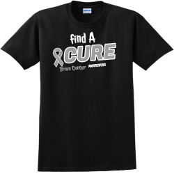 Find A Cure Brain Cancer Awareness - Cancer Awareness T-shirt Design T-Shirt Design - 1121