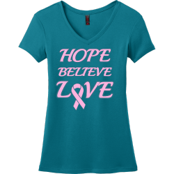 Hope Believe Love - Cancer Awareness T-shirt Design T-Shirt Design - 1076