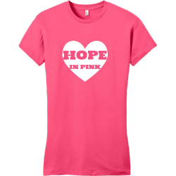 Hope In Pink - Cancer Awareness T-shirt Design T-Shirt Design - 1078