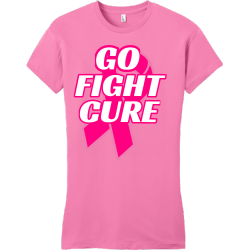 Go Fight Cure - Cancer Awareness T-shirt Design T-Shirt Design - 1044