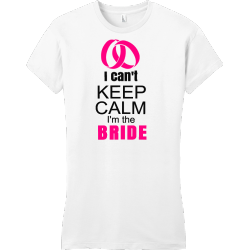 I Can't Keep Calm I'm The Bride - Wedding T-shirt Design T-Shirt Design - 128