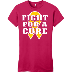 Fight For A Cure - Cancer Awareness T-shirt Design T-Shirt Design - 1146