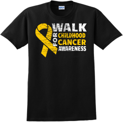 Walk For Childhood Cancer Awareness - Cancer Awareness T-shirt Design T-Shirt Design - 1144