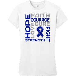 Hope Faith Courage Love Cure Fight Strength - Cancer Awareness T-shirt Design T-Shirt Design - 1165