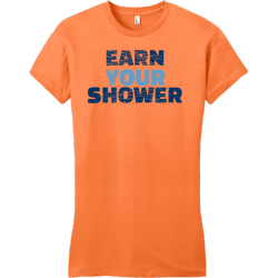 Earn Your Shower - Fitness T-shirt Design T-Shirt Design - 1496