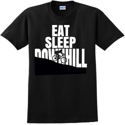 Eat Sleep Downhill - Biking T-shirts Design T-Shirt Design - 2144