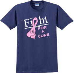Fight for a cure - cancer awareness t-shirt design T-Shirt Design - 1041