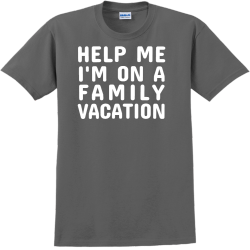 Help Me I'm On A Family Vacation T-Shirt Design - 2257