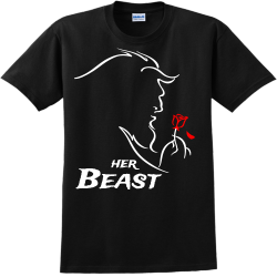 Her Beast - Anniversary T-shirt Design T-Shirt Design - 2204
