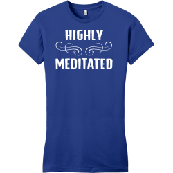 Highly Meditated - Yoga T-shirt Design T-Shirt Design - 2122