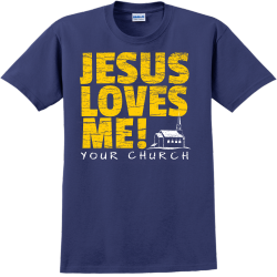 Jesus Loves Me! Your Church - Church T-shirt T-Shirt Design - 2179