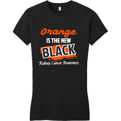 Orange is the new black Kidney Cancer Awareness - Cancer Awareness T-shirt Design T-Shirt Design - 1