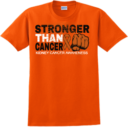 Stronger Than Kidney Cancer Awareness Cancer - Cancer Awareness T-shirt Design T-Shirt Design - 1213
