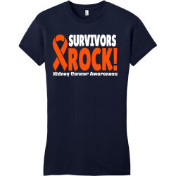 Survivors Rock! Kidney Cancer Awareness - Cancer Awareness T-shirt Design T-Shirt Design - 1214